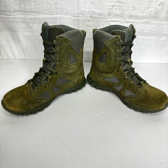 Reebok Men\'s Sublite Cushion Tactical Sage Green Mid Boot Size 5M Leather Upper main image 7